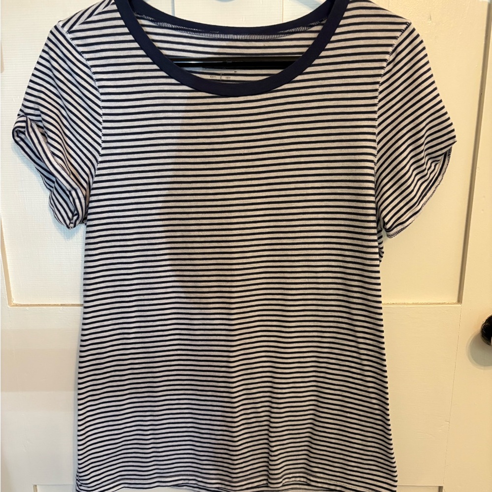 Classic Striped Navy and White Women's Top